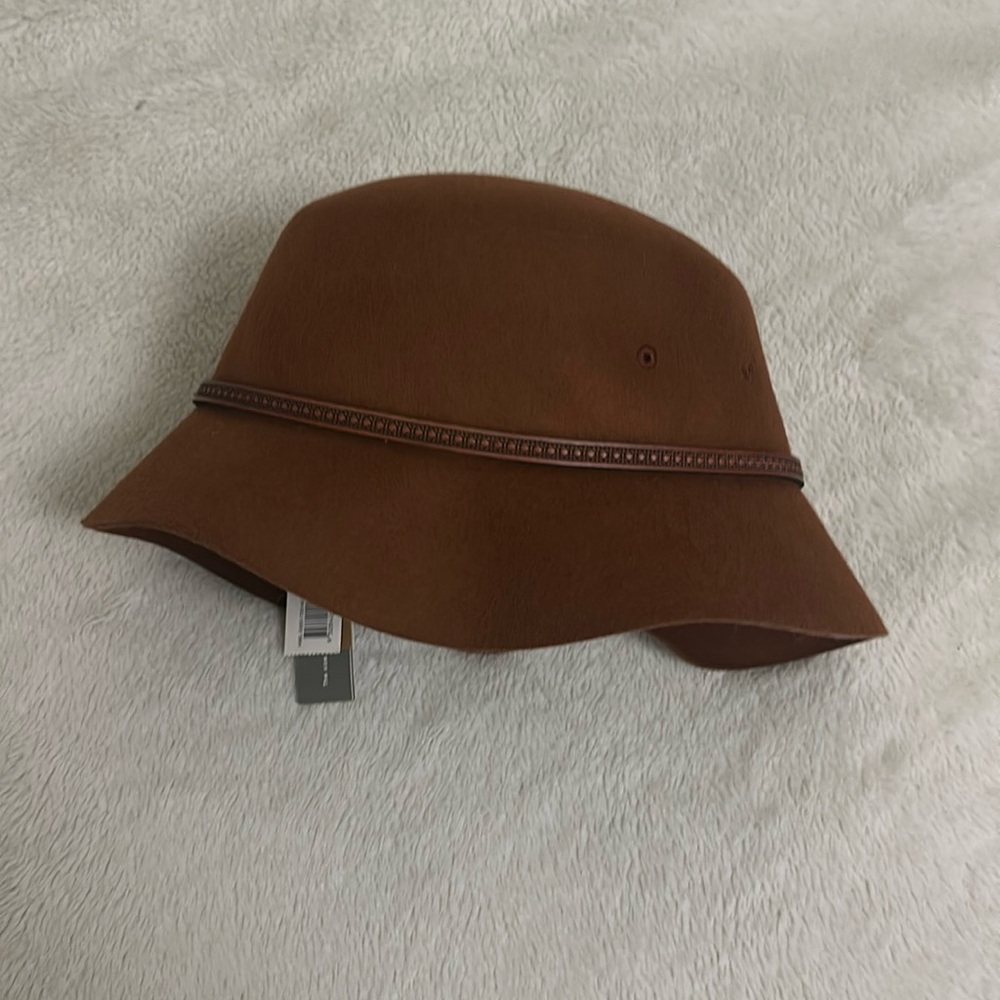 Brown kooringa bowl hat.